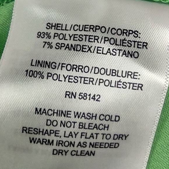 London Times Green Eyelet Ruffle Faux Wrap Midi Dress Size 14W - Picture 13 of 13